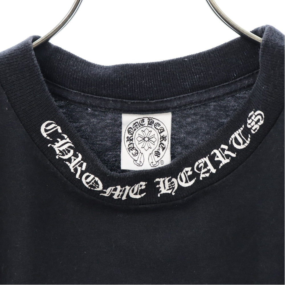 CHROME HEARTS(クロムハーツ) Malibu neck Logo S/S Tee マリブ限定 バックロゴ 半袖Tシャツ カットソー ブラック