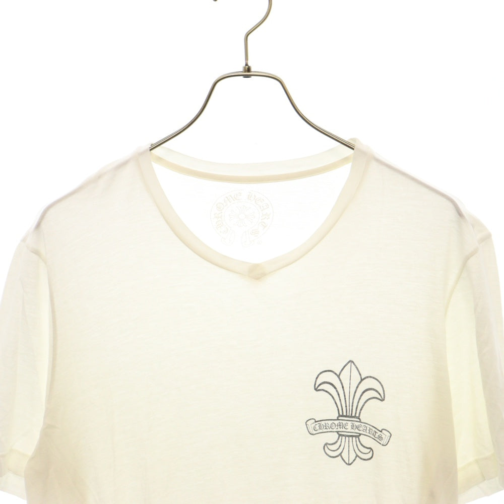 CHROME HEARTS(クロムハーツ) BSフレア Vネック 半袖Tシャツ ホワイト