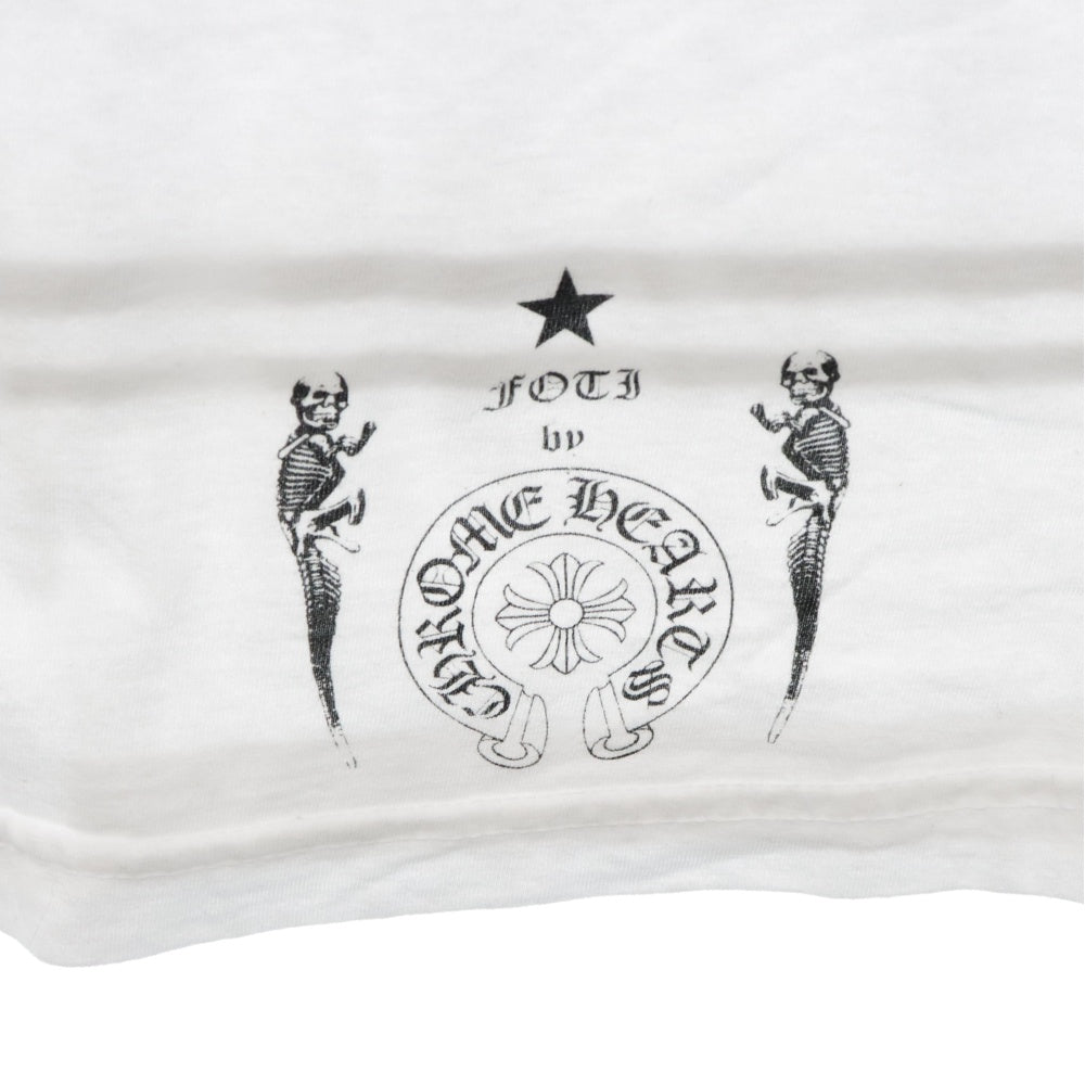 CHROME HEARTS(クロムハーツ) FOTI S/S TEE フォティ ロゴ プリント 半袖Tシャツ ホワイト