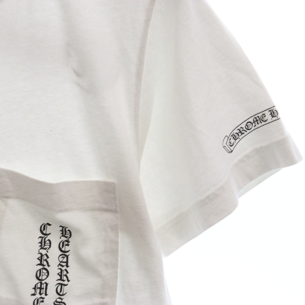 CHROME HEARTS(クロムハーツ) Osaka Scroll Label Logo Tee オオサカスクロールラベルロゴ半袖Tシャツ ホワイト