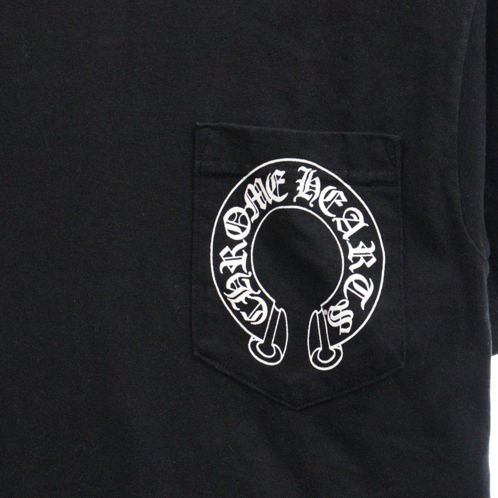 CHROME HEARTS(クロムハーツ) CH PLUS S/S TEE バックロゴ プリント 半袖Tシャツ ブラック