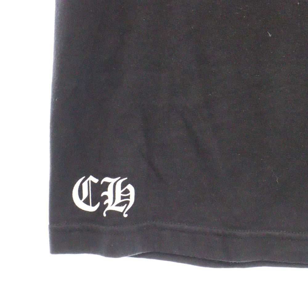 CHROME HEARTS(クロムハーツ) BS FLEUR S/S TEE BSフレア バック ロゴ プリント 半袖Tシャツ ブラック