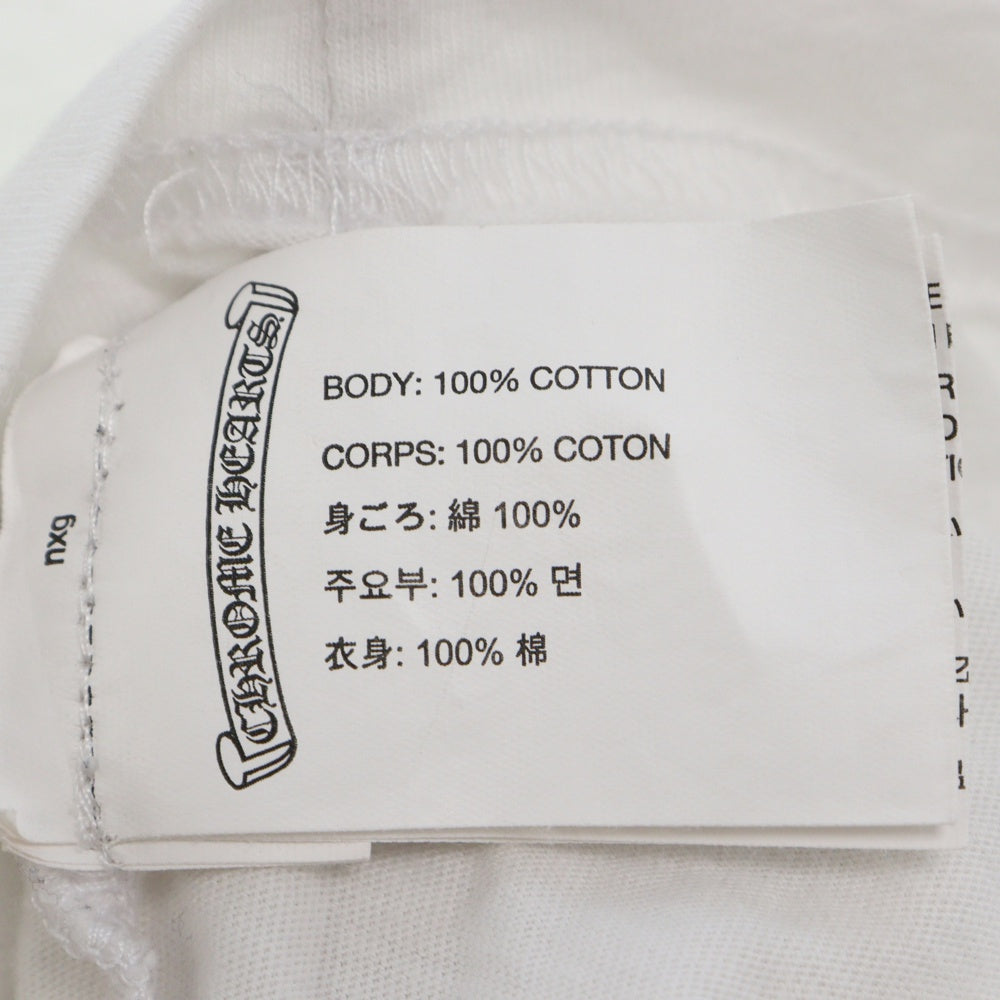 CHROME HEARTS(クロムハーツ) CEMETERY CROSS S/S Tee バック セメタリークロス プリント 半袖 カットソー ホワイト/ グリーン
