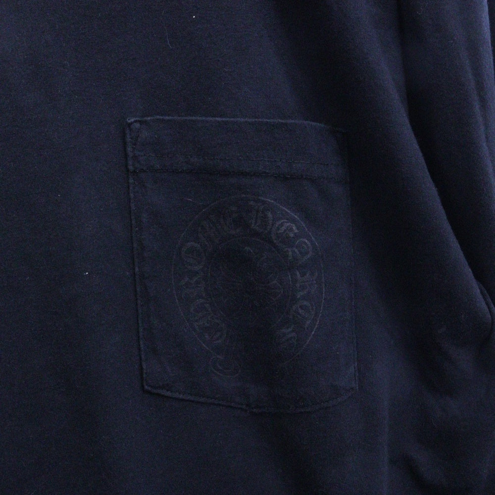 CHROME HEARTS(クロムハーツ) Neck Logo L/S Tee サイドホースシューレインボーロゴ ロングスリーブTシャツ 長袖カットソー ロンT