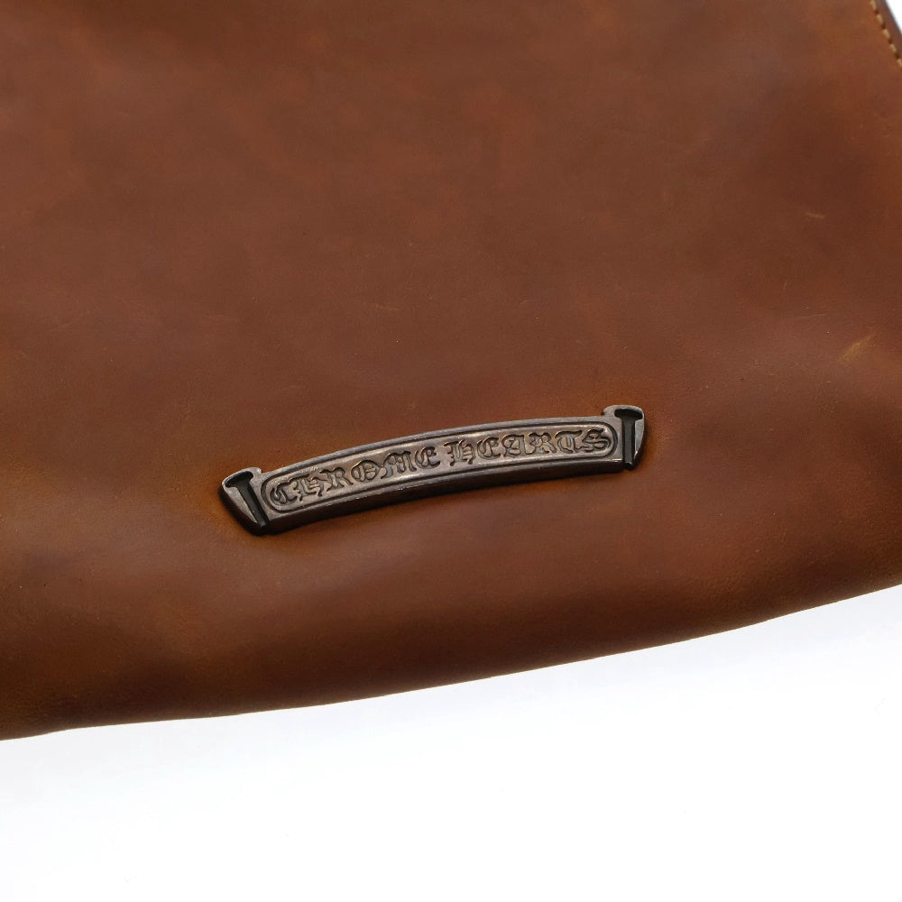 CHROME HEARTS(クロムハーツ) SQ PKT DAGGER/スクエアポケットダガー レザーショルダーバッグ ブラウン