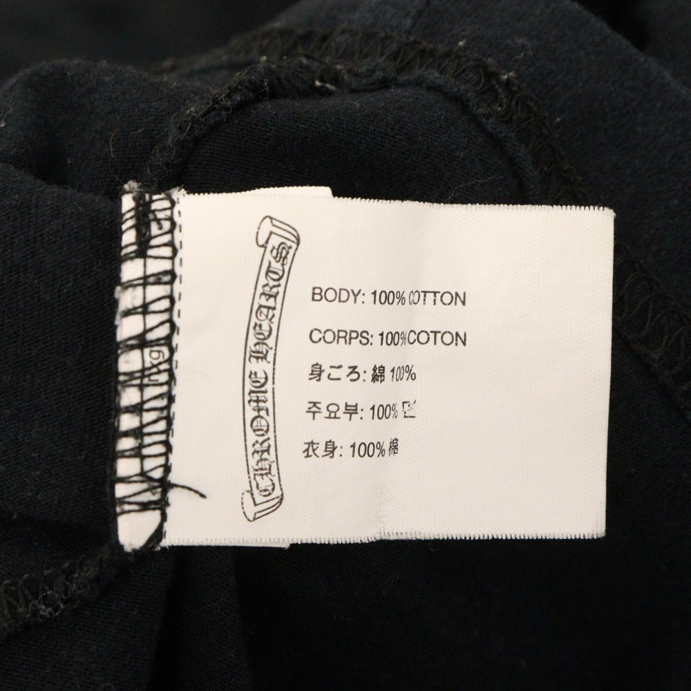CHROME HEARTS(クロムハーツ) Dagger L/S Tee ダガーロゴプリント 長袖Tシャツ ブラック