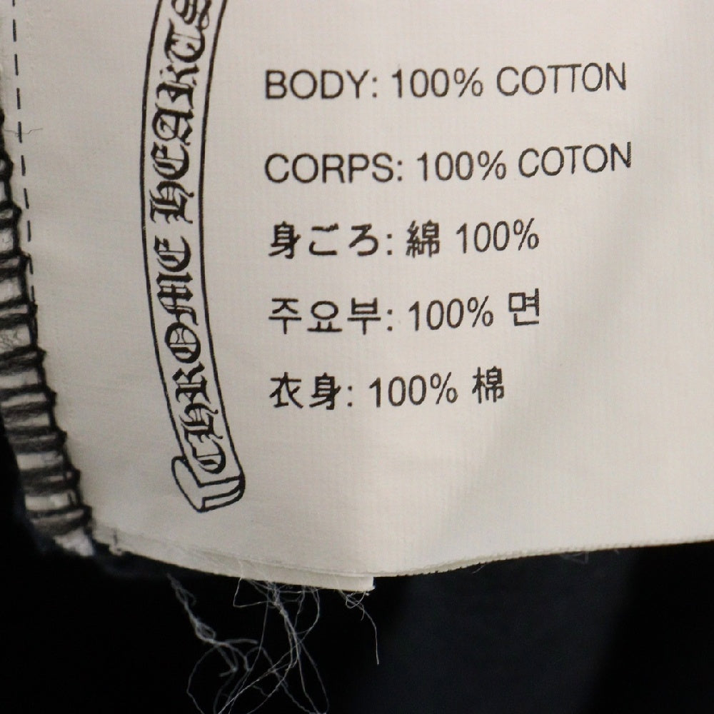 CHROME HEARTS(クロムハーツ) STAR L/S TEE スターロゴ プリント 長袖Tシャツ ブラック