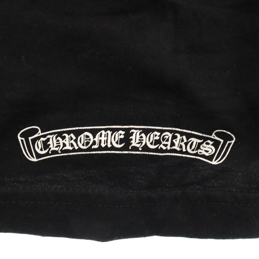 CHROME HEARTS(クロムハーツ) CH LOGO L/S Tee バック ロゴ プリント 長袖Tシャツ ブラック