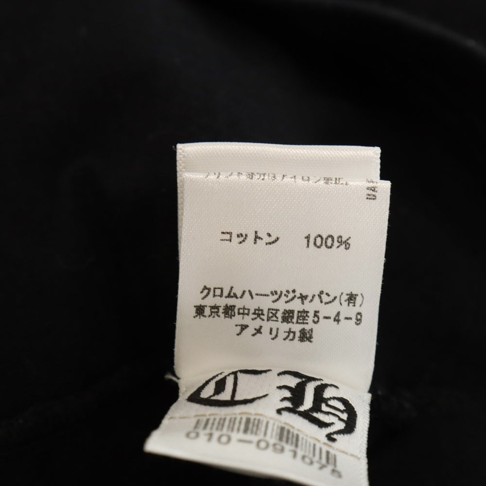 CHROME HEARTS(クロムハーツ) CH LOGO L/S Tee バック ロゴ プリント 長袖Tシャツ ブラック