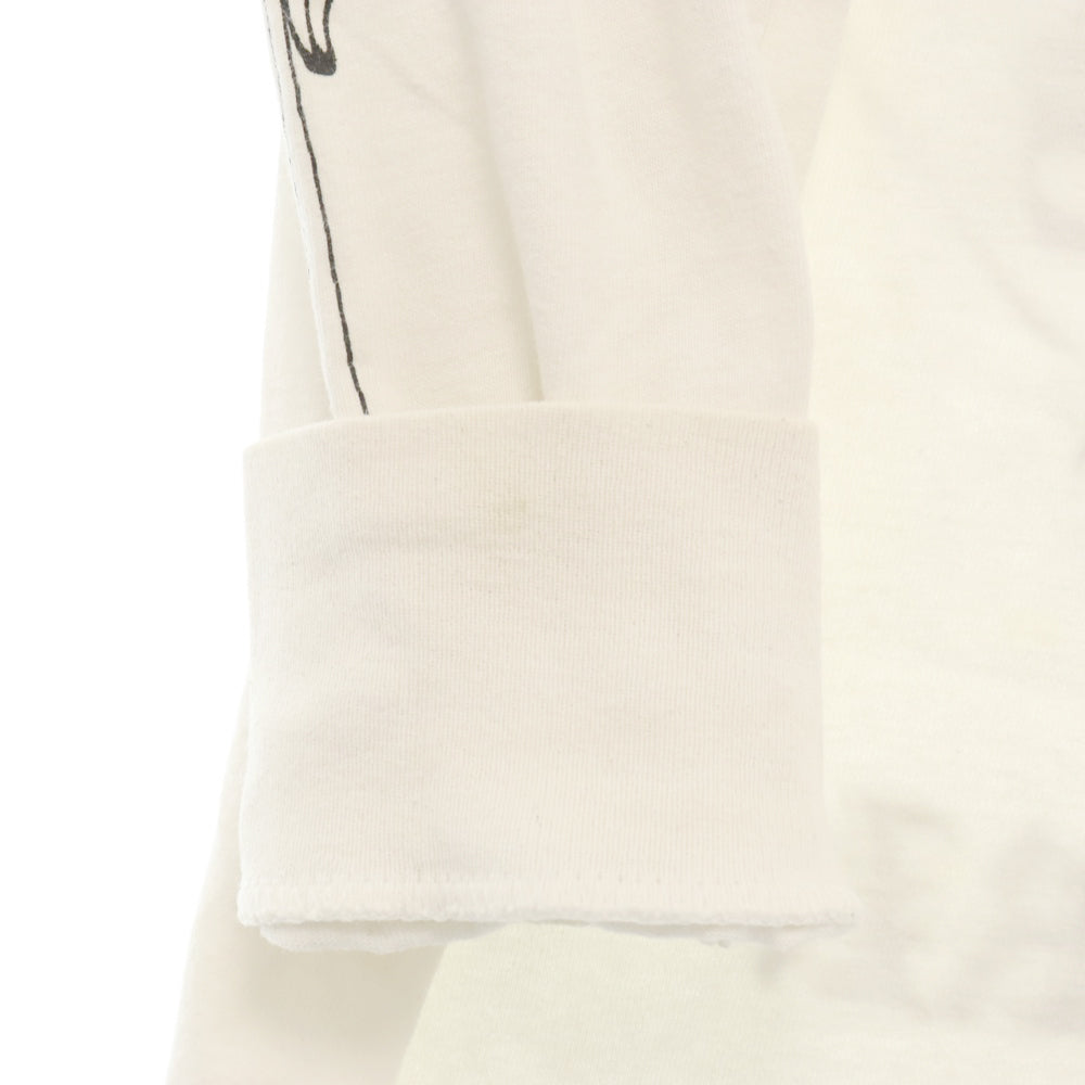 CHROME HEARTS(クロムハーツ) オールドモデル ニューヨーク限定ロングスリーブホースシューTシャツ 長袖カットソー ロンT ホワイト