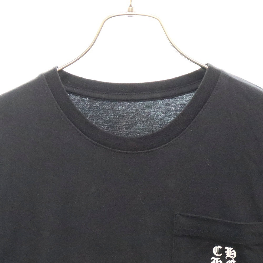 CHROME HEARTS(クロムハーツ) Neon Pink Print L/S Tee ネオンピンク バックプリント 長袖Tシャツ ブラック/ピンク