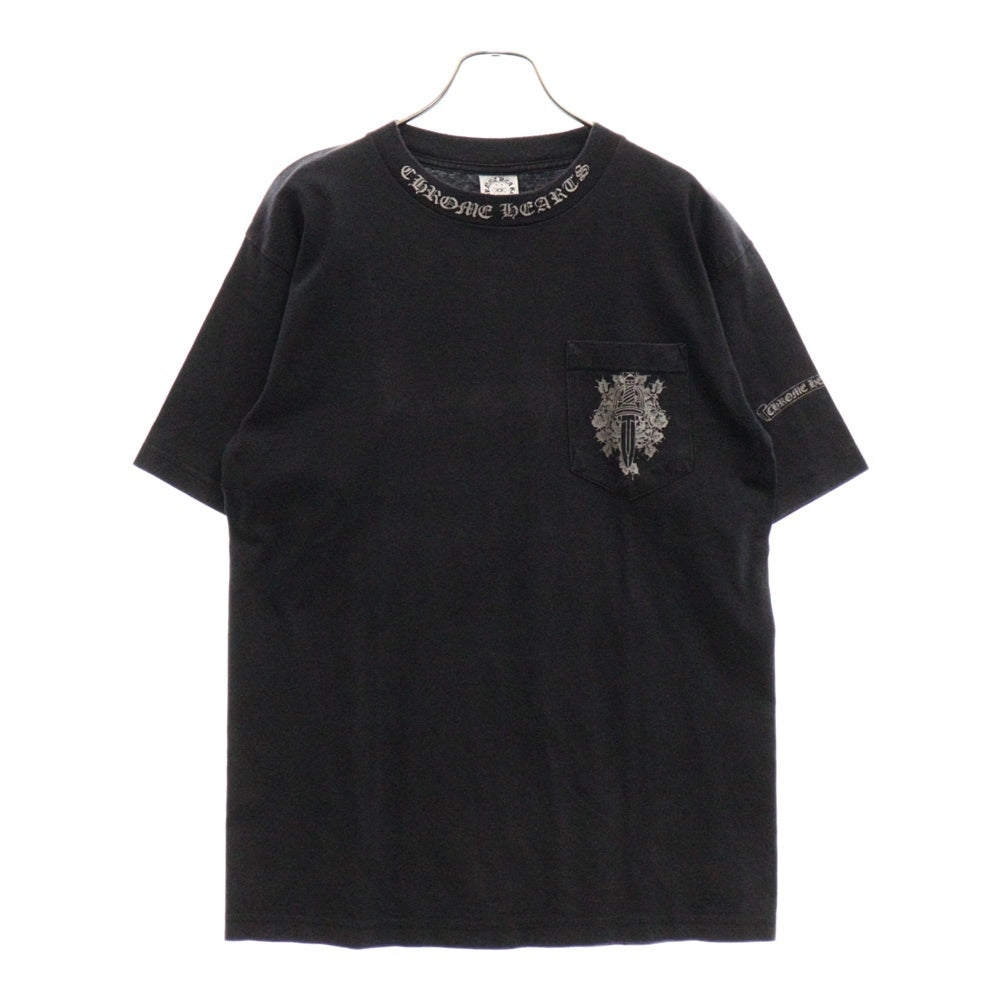 CHROME HEARTS(クロムハーツ) OLD Dagger S/S Tee オールドモデル ダガーロゴプリント半袖Tシャツ ブラック