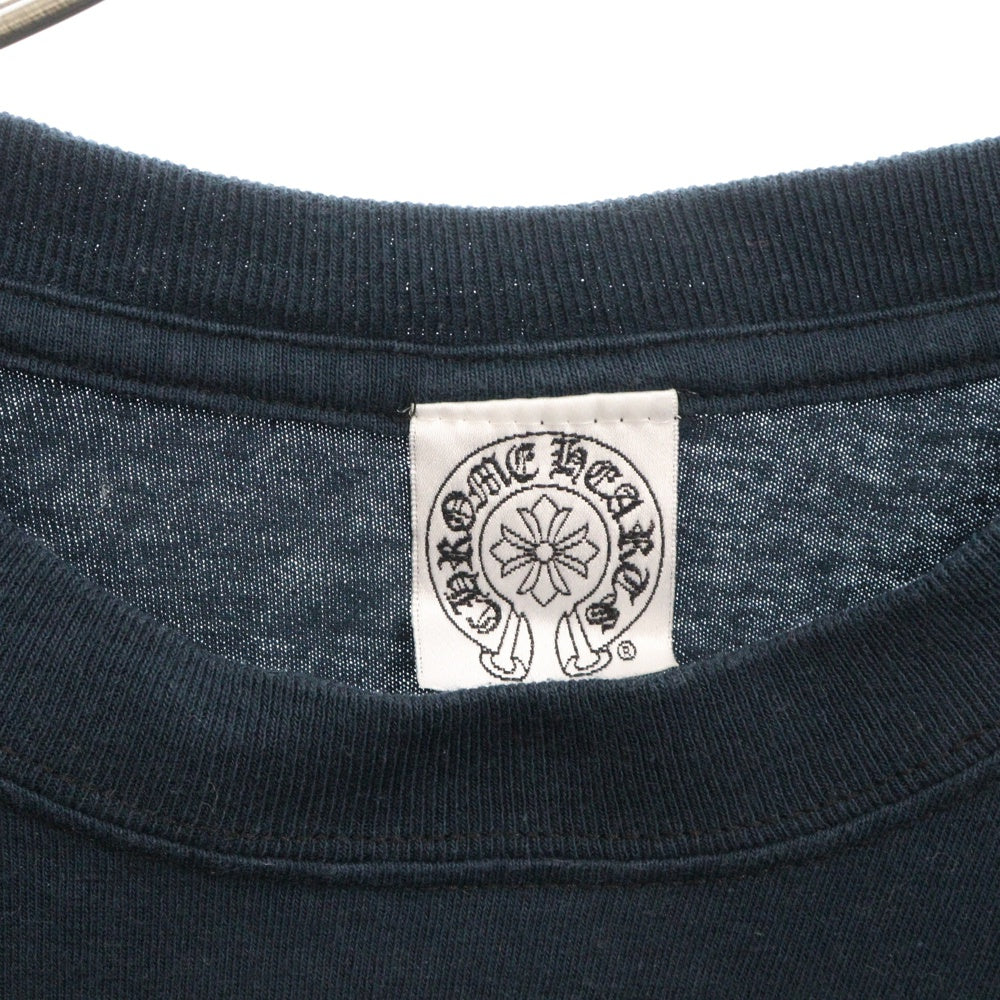CHROME HEARTS(クロムハーツ) OLD DBL CH S/S TEE オールドモデル ダブルCHクロス 刺繍半袖Tシャツ ネイビー