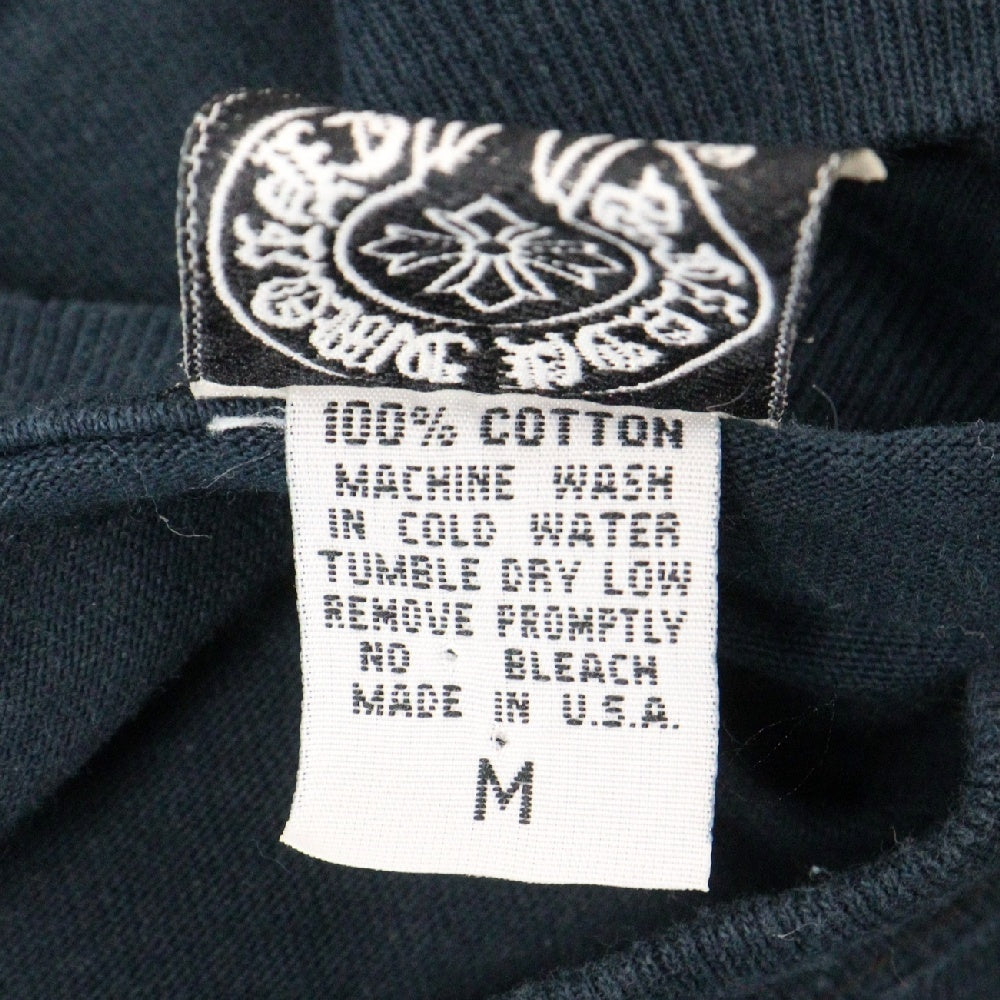 CHROME HEARTS(クロムハーツ) OLD DBL CH S/S TEE オールドモデル ダブルCHクロス 刺繍半袖Tシャツ ネイビー
