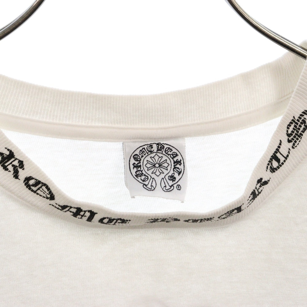 CHROME HEARTS(クロムハーツ) OLD Back Cross TEE×オールドモデル バッククロス ロゴプリント 半袖Tシャツ ホワイト