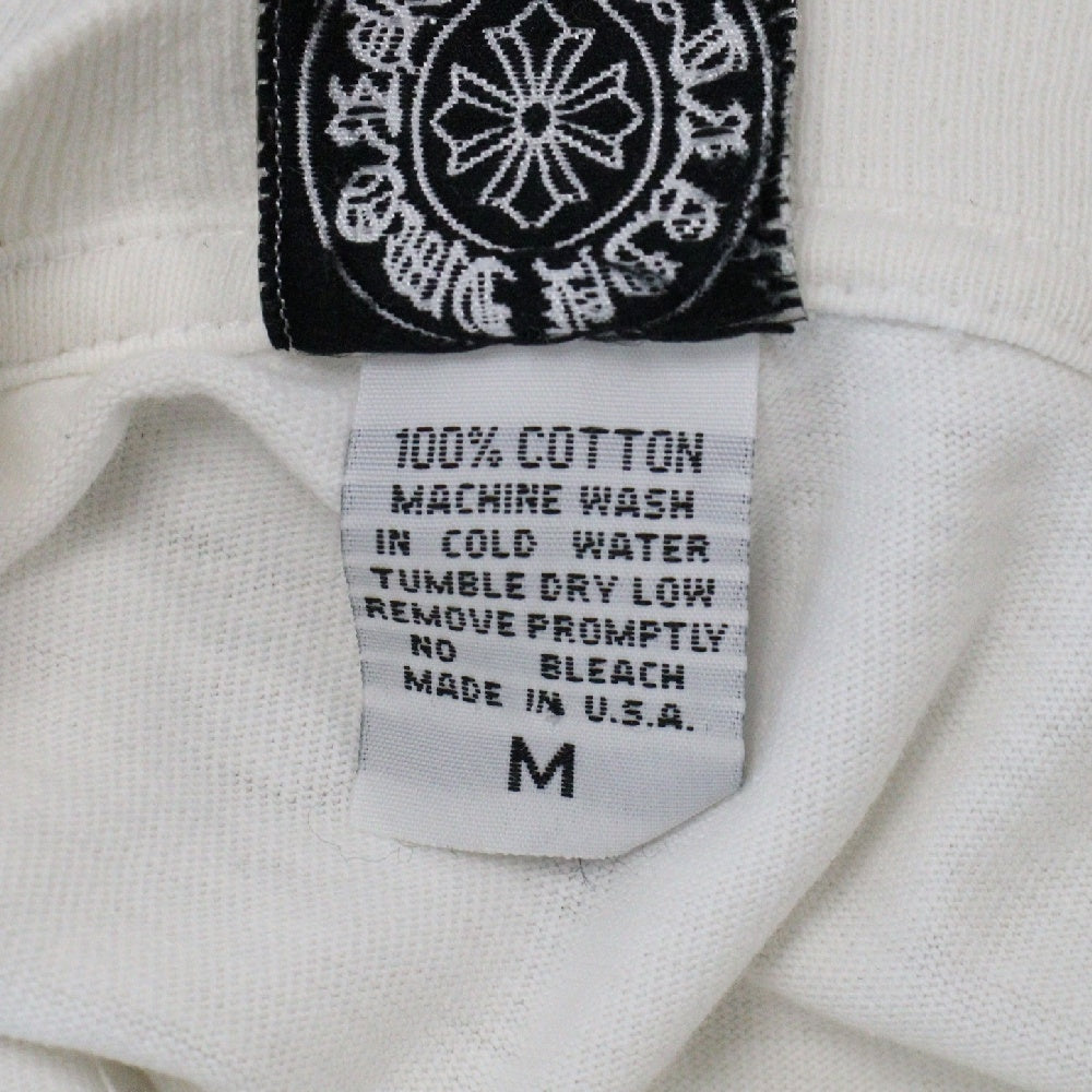 CHROME HEARTS(クロムハーツ) OLD Back Cross TEE×オールドモデル バッククロス ロゴプリント 半袖Tシャツ ホワイト