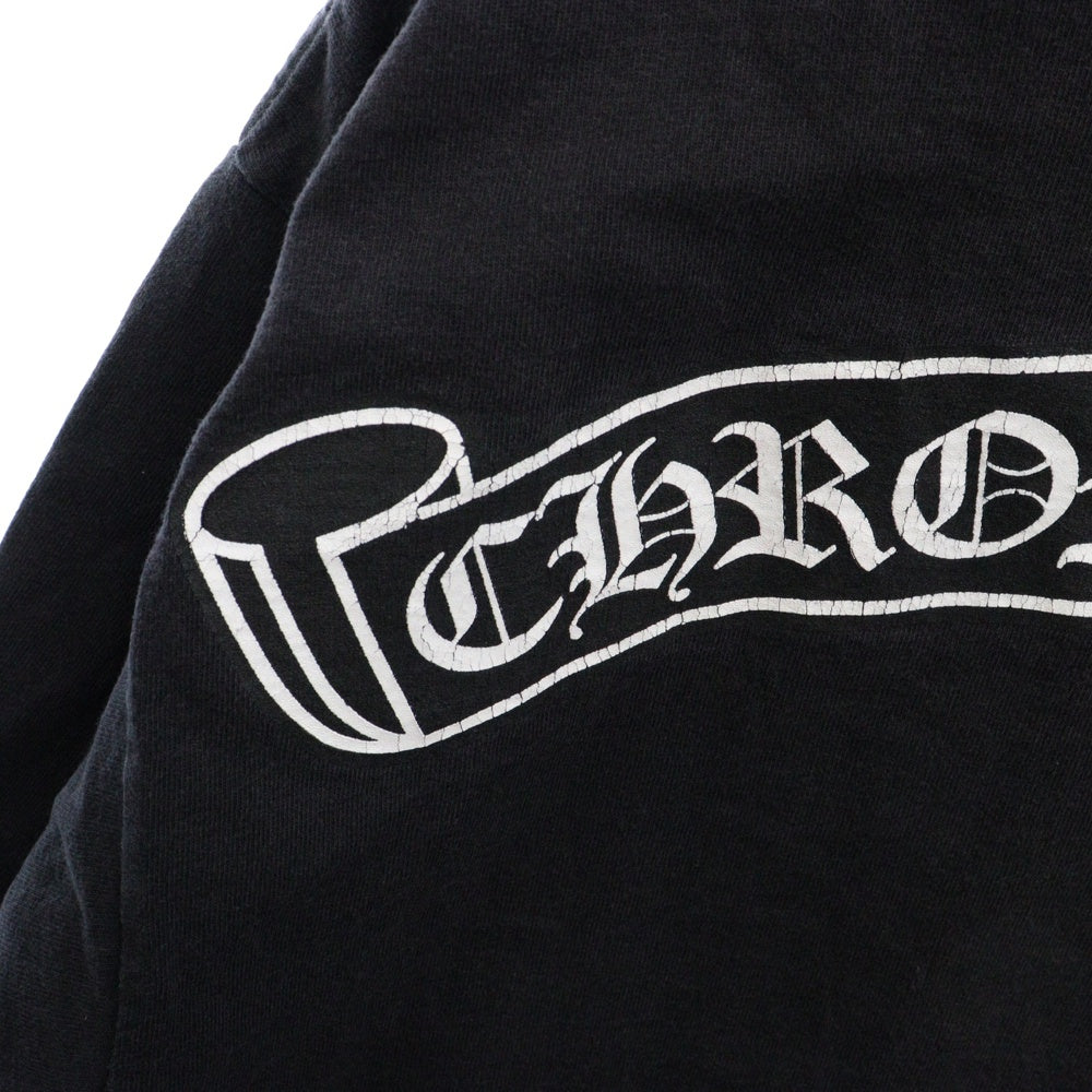 CHROME HEARTS(クロムハーツ) OLD FLEURKNEE TEE オールドモデル フレアニー ロゴプリント 半袖Tシャツ ブラック