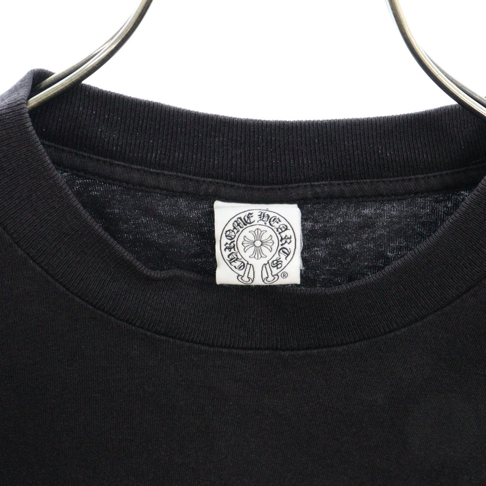 CHROME HEARTS(クロムハーツ) OLD FLEURKNEE TEE オールドモデル フレアニー ロゴプリント 半袖Tシャツ ブラック
