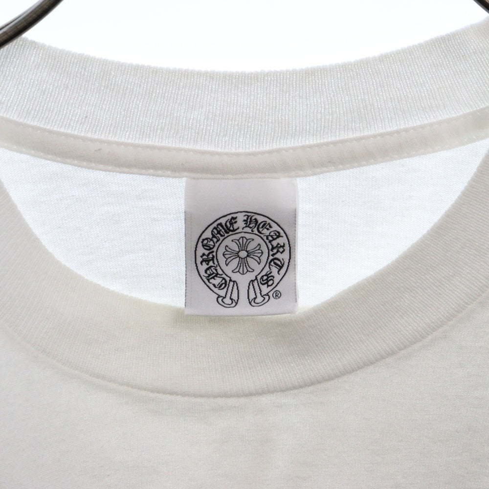 CHROME HEARTS(クロムハーツ) Side Logo Tee サイドロゴ ヴァーティカルロゴTシャツ 半袖Tシャツ ホワイト