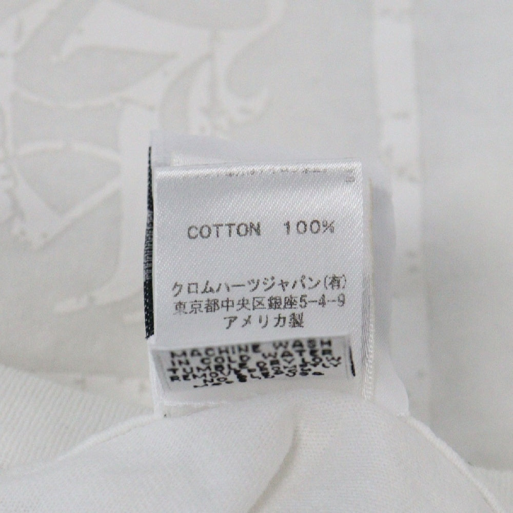 CHROME HEARTS(クロムハーツ) Side Logo Tee サイドロゴ ヴァーティカルロゴTシャツ 半袖Tシャツ ホワイト