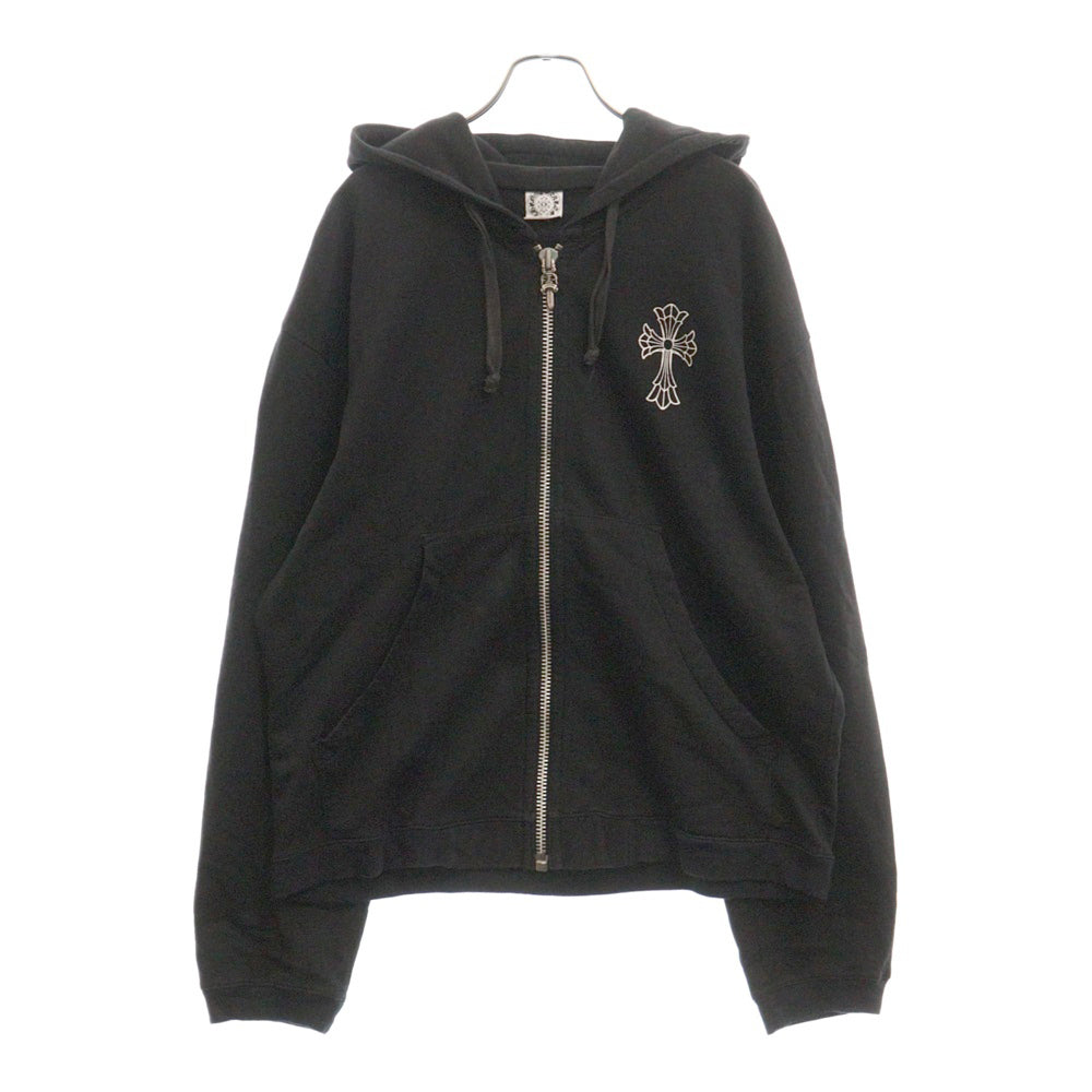 CHROME HEARTS(クロムハーツ) OLD DBL CH ZIP Hoodie オールドモデル ダブルCH ♯10ダガージップアップパーカー ブラック