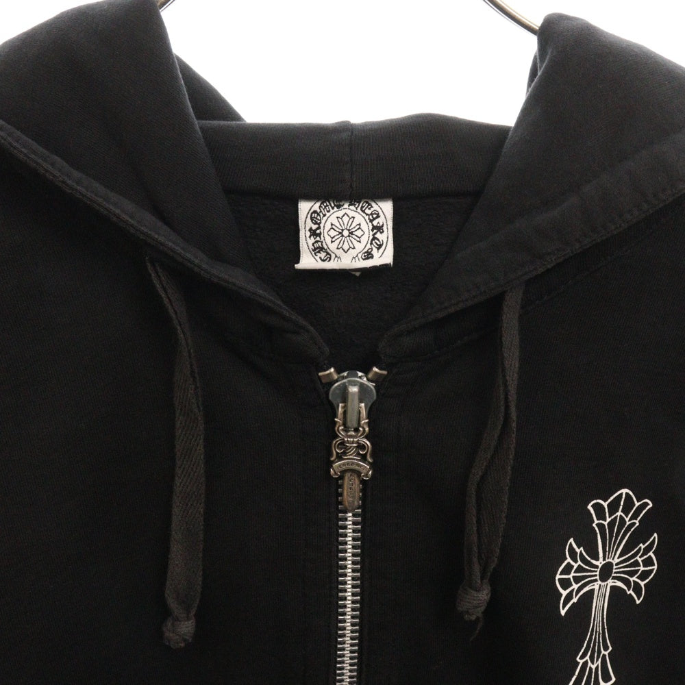 CHROME HEARTS(クロムハーツ) OLD DBL CH ZIP Hoodie オールドモデル ダブルCH ♯10ダガージップアップパーカー ブラック