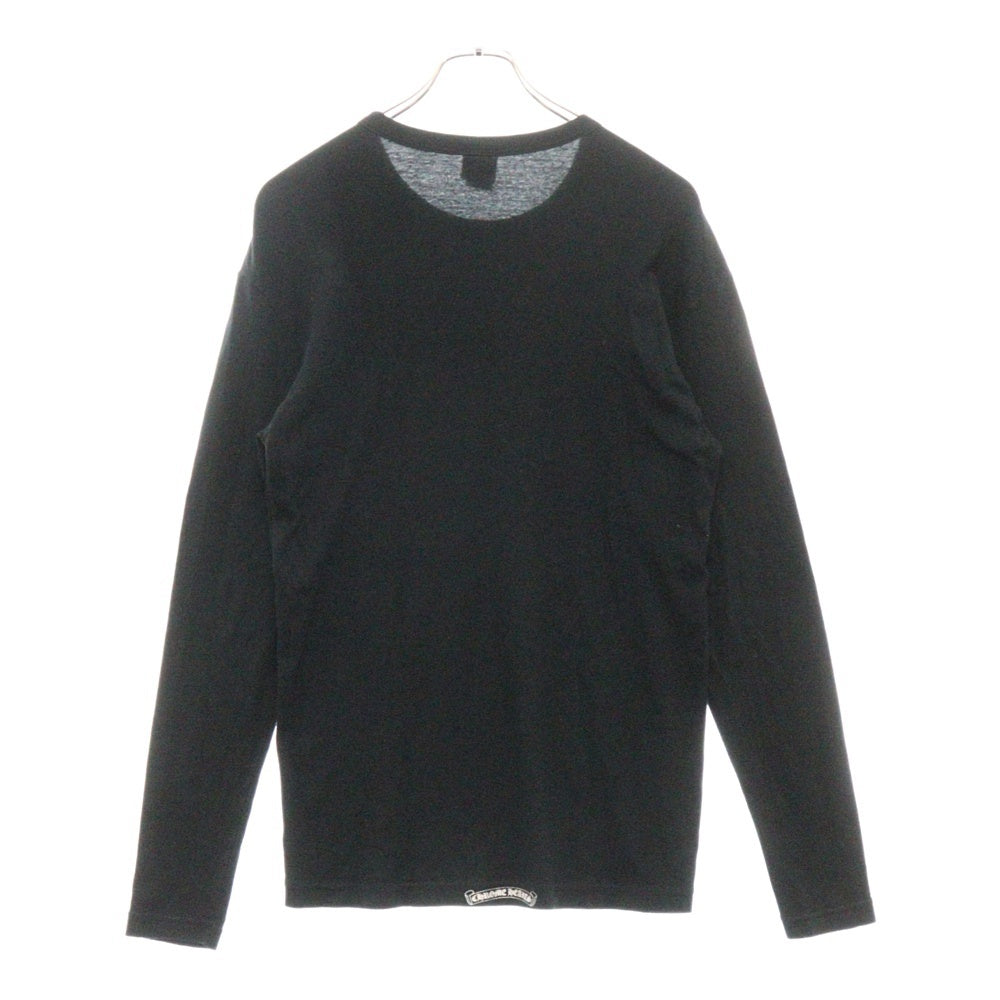 CHROME HEARTS(クロムハーツ) OLD Dagger L/S Tee×オールドモデル ダガーロゴプリント 長袖Tシャツ ブラック