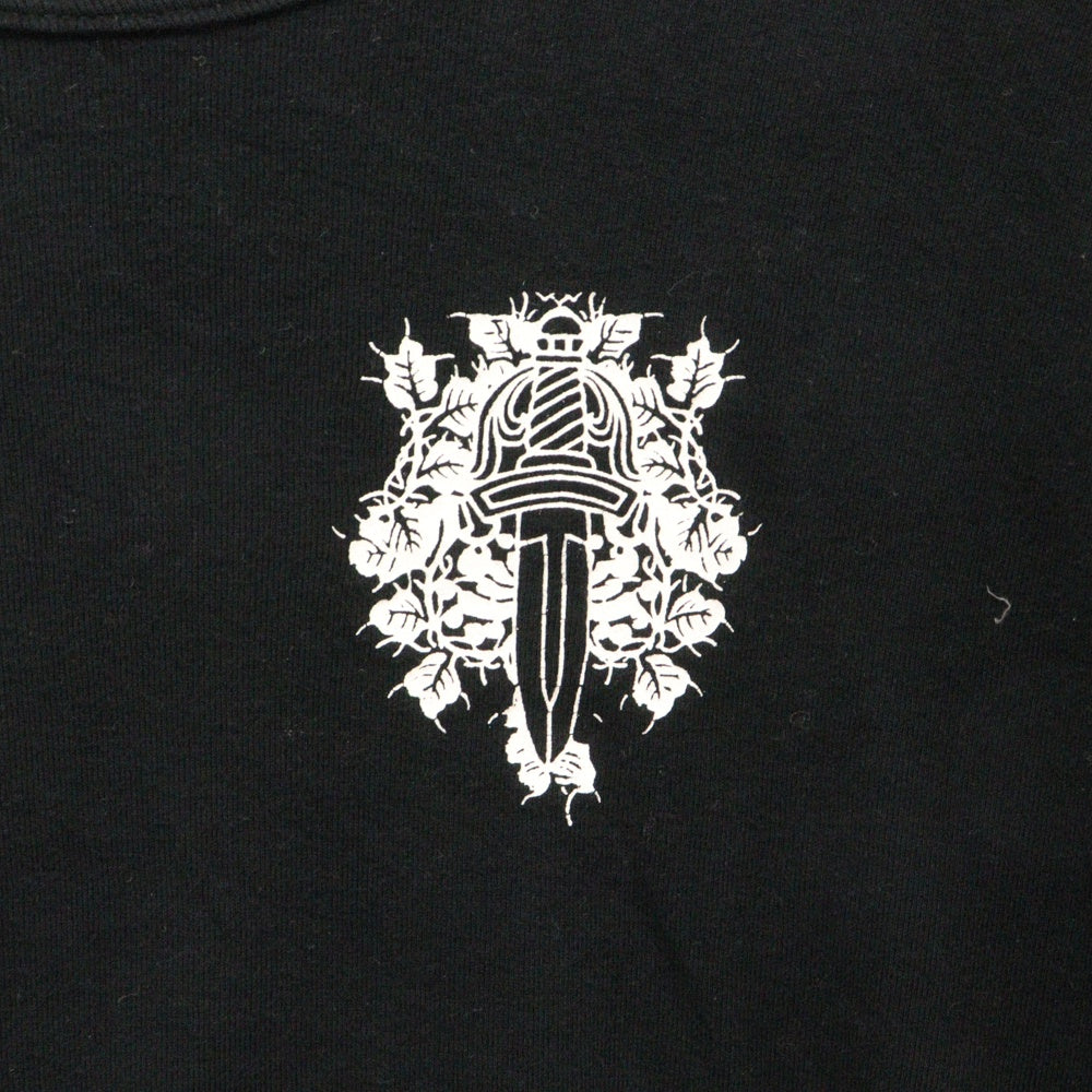 CHROME HEARTS(クロムハーツ) OLD Dagger L/S Tee×オールドモデル ダガーロゴプリント 長袖Tシャツ ブラック