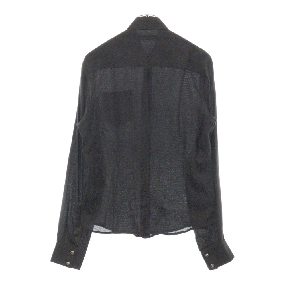 CHROME HEARTS(クロムハーツ) LOOSEENDS LS WOVEN ルーズエンド シルクシャツ ブラック