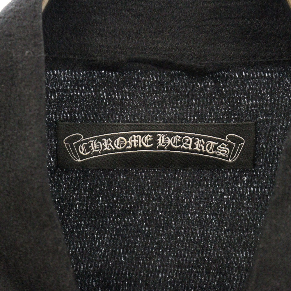 CHROME HEARTS(クロムハーツ) LOOSEENDS LS WOVEN ルーズエンド シルクシャツ ブラック
