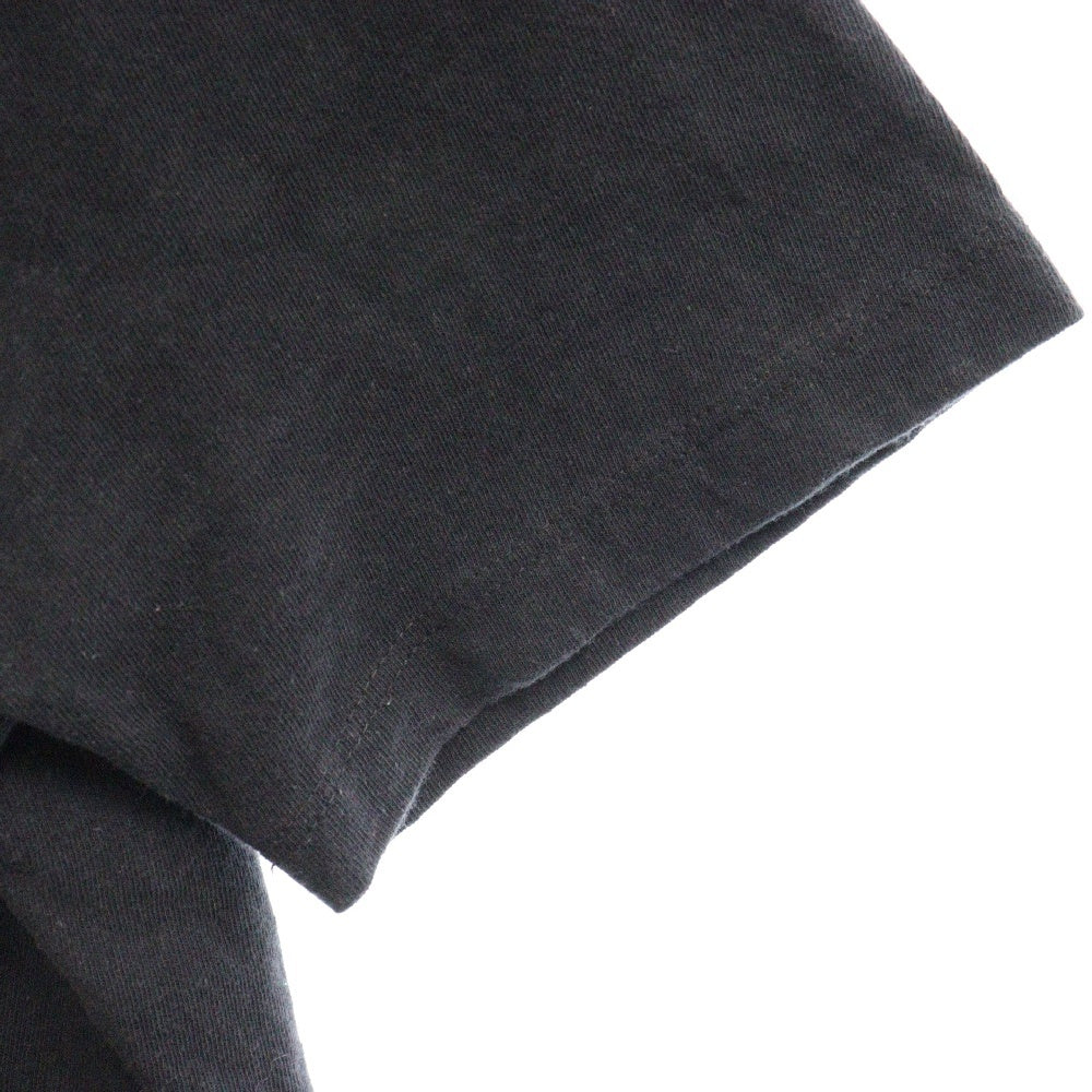 CHROME HEARTS(クロムハーツ) Cross Patch Pocket S/S Tee クロスパッチスクロールラベル ポケット付き 半袖Tシャツ ブラック