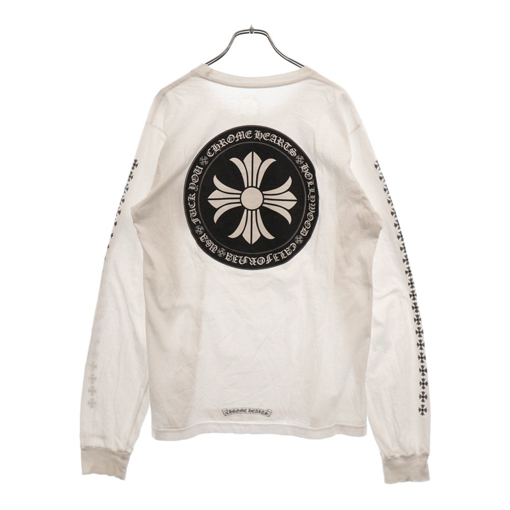 CHROME HEARTS(クロムハーツ) CH T-SHRT バックプリント 長袖Tシャツ ホワイト
