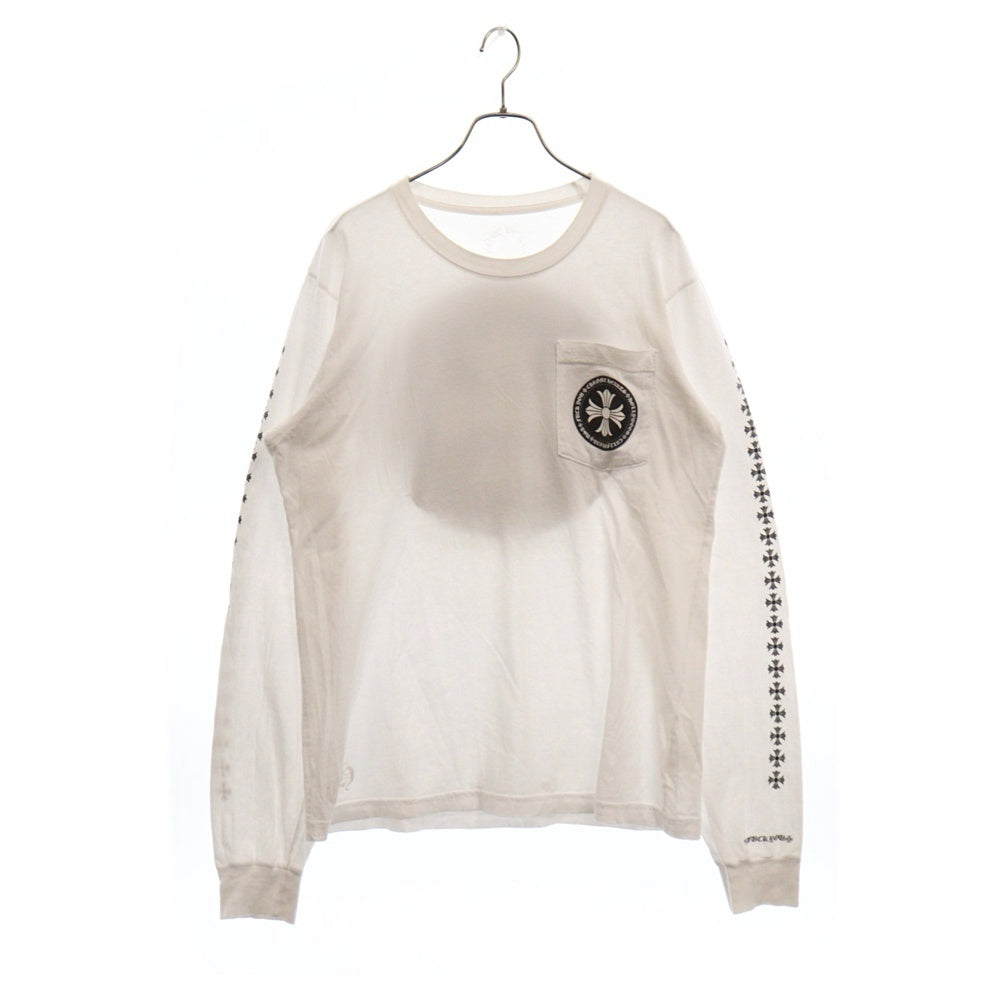 CHROME HEARTS(クロムハーツ) CH T-SHRT バックプリント 長袖Tシャツ ホワイト