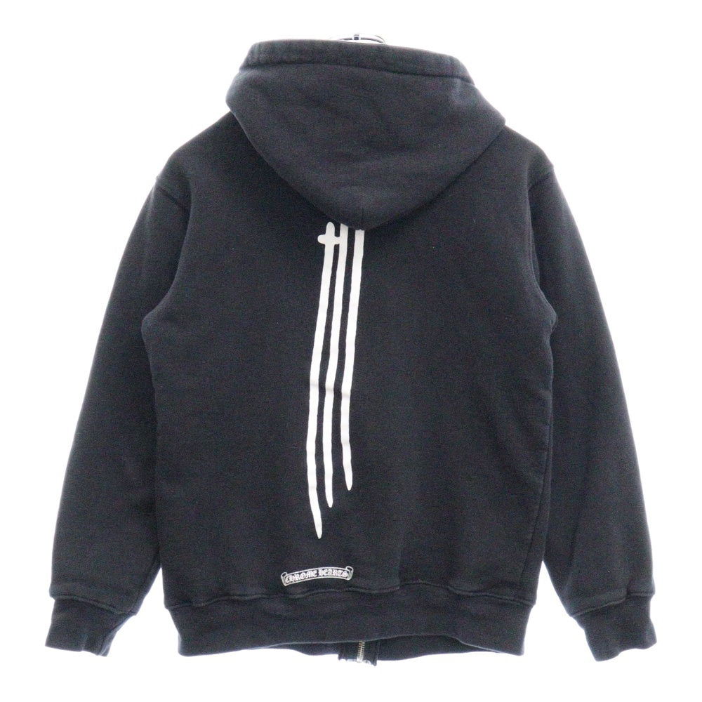 CHROME HEARTS(クロムハーツ) RS3 ZIP HOODIE 裏地サーマル ジップ パーカー ブラック