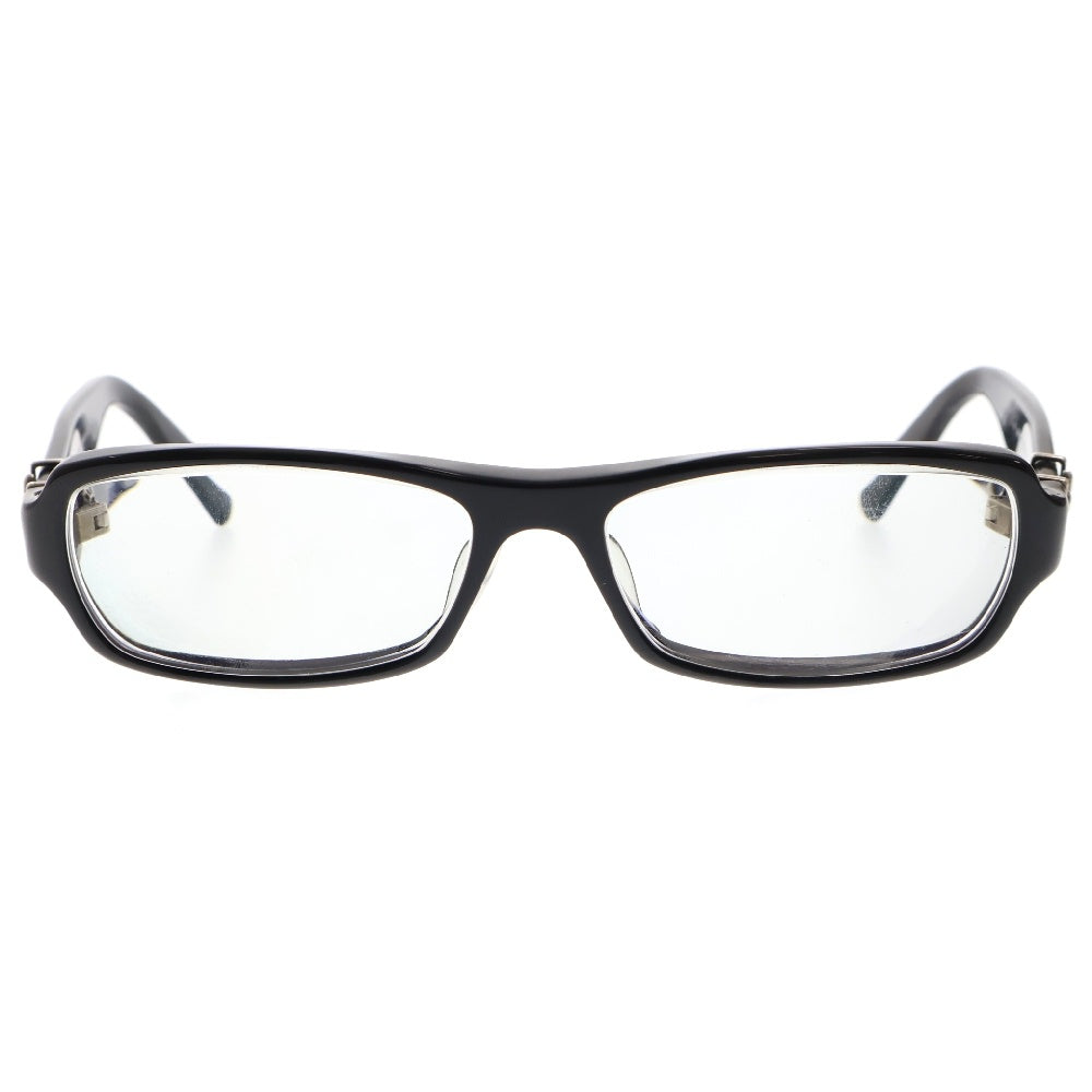CHROME HEARTS(クロムハーツ) GITTIN ANY?2BSフレアテンプル スクエアフレーム アイウェア サングラス 眼鏡 ブラック ※度入り