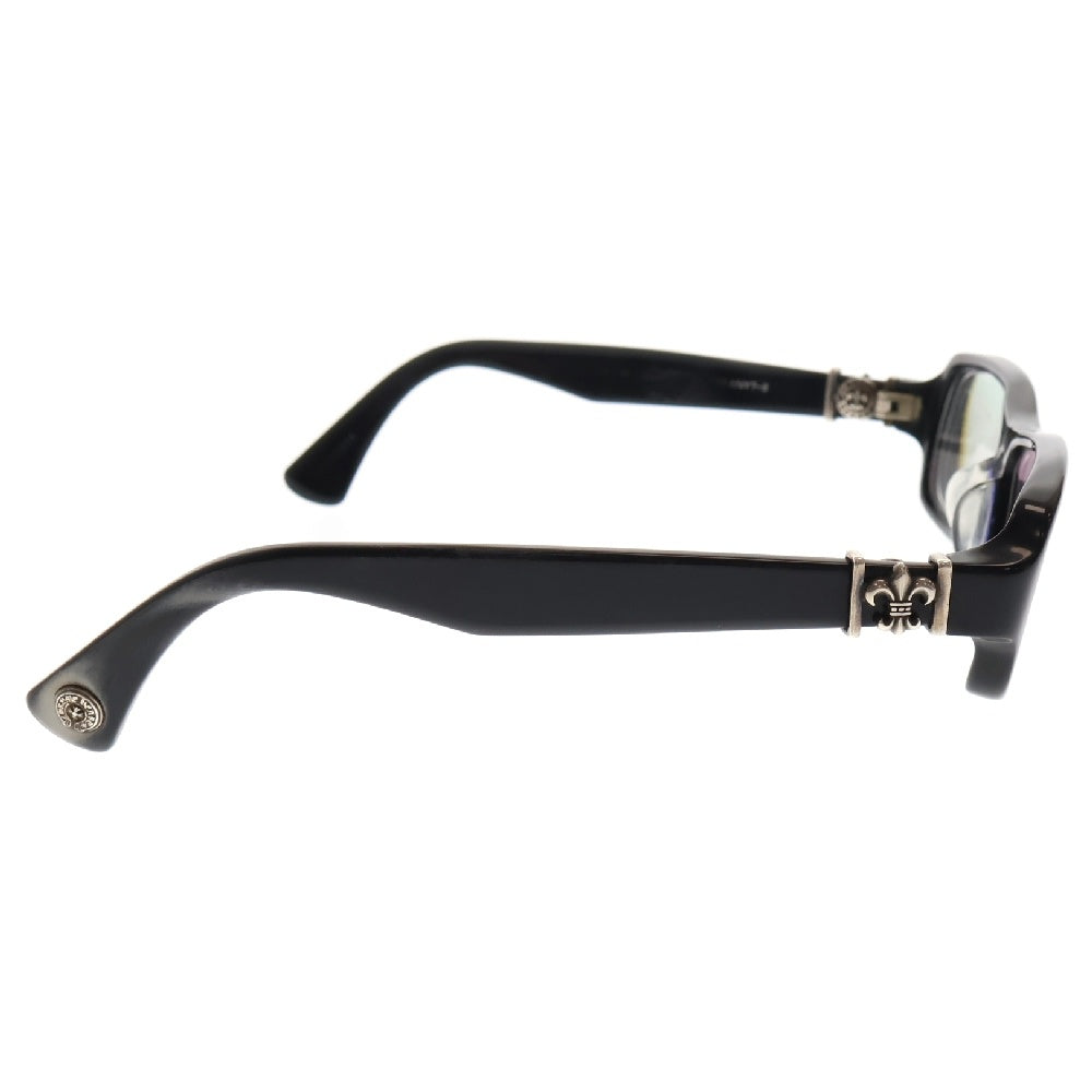 CHROME HEARTS(クロムハーツ) GITTIN ANY?2BSフレアテンプル スクエアフレーム アイウェア サングラス 眼鏡 ブラック ※度入り