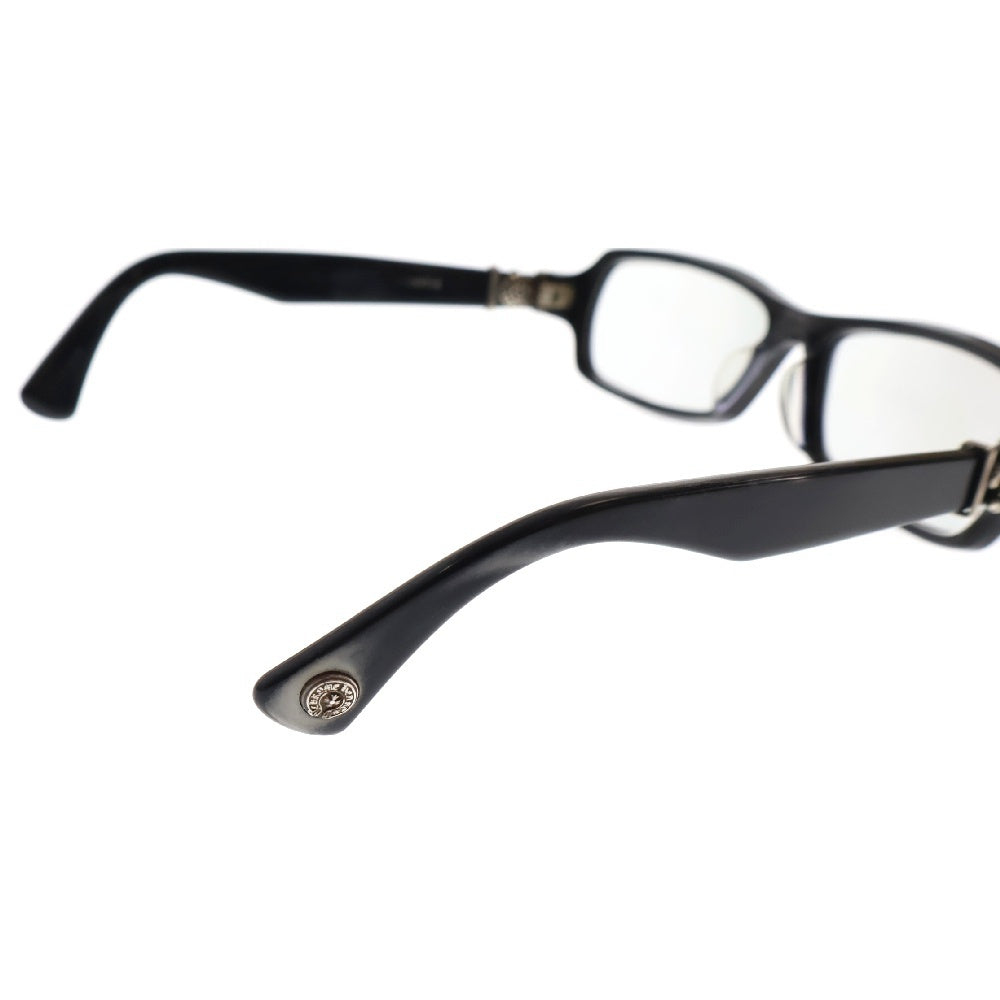 CHROME HEARTS(クロムハーツ) GITTIN ANY?2BSフレアテンプル スクエアフレーム アイウェア サングラス 眼鏡 ブラック ※度入り