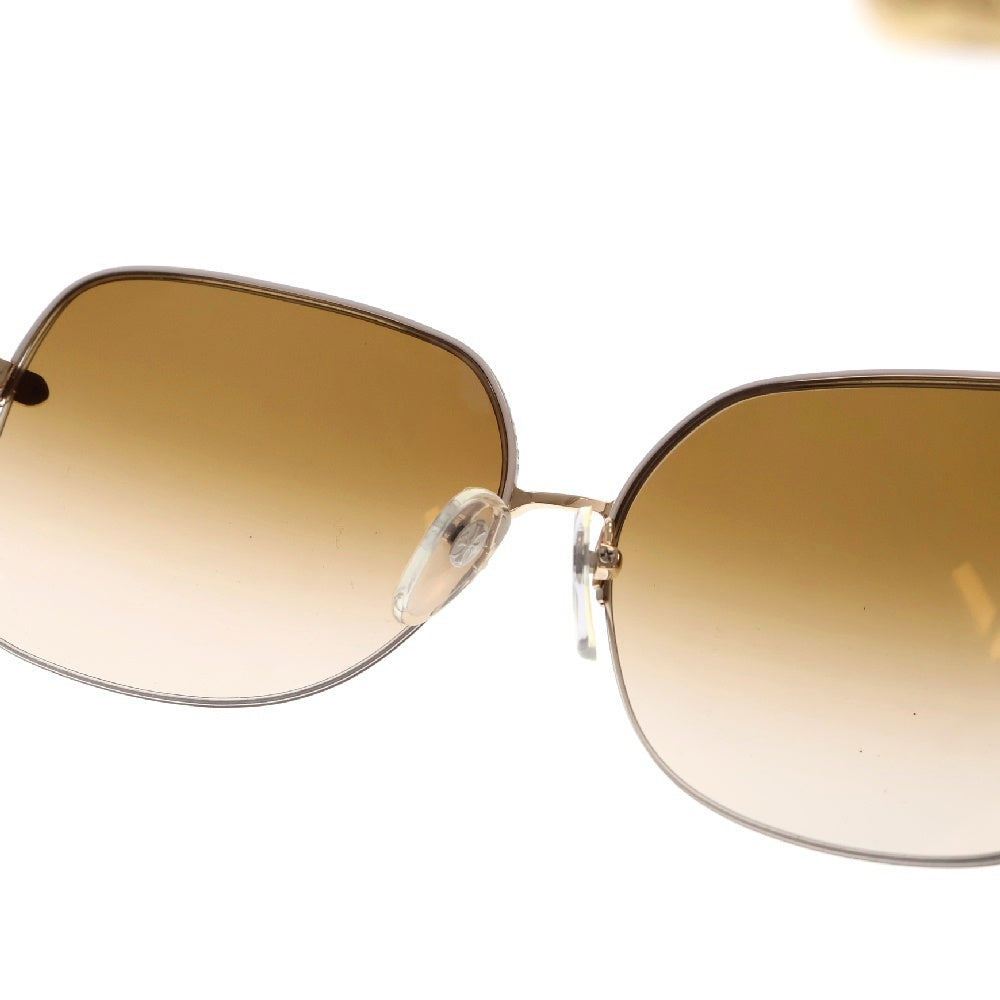 CHROME HEARTS(クロムハーツ) SHAVED サイドフローラルクロスモチーフハーフリムサングラス 眼鏡 眼鏡 アイウェア ゴールド