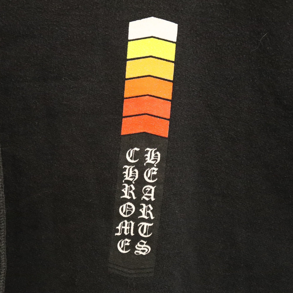 CHROME HEARTS(クロムハーツ) SWTSHRT PLVR グラデーションロゴプリントプルオーバーパーカー ブラック L