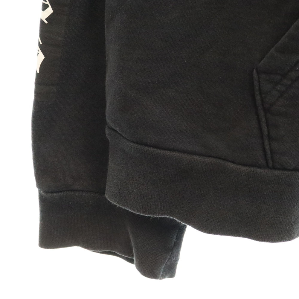 CHROME HEARTS(クロムハーツ) SWTSHRT PLVR グラデーションロゴプリントプルオーバーパーカー ブラック L