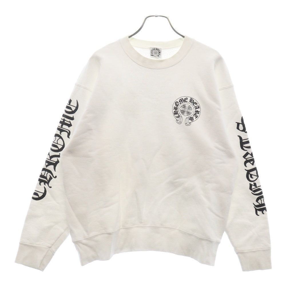 CHROME HEARTS(クロムハーツ) OLD LOGO SWTSHR オールドモデル ホースシューロゴ スウェットトレーナー ホワイト