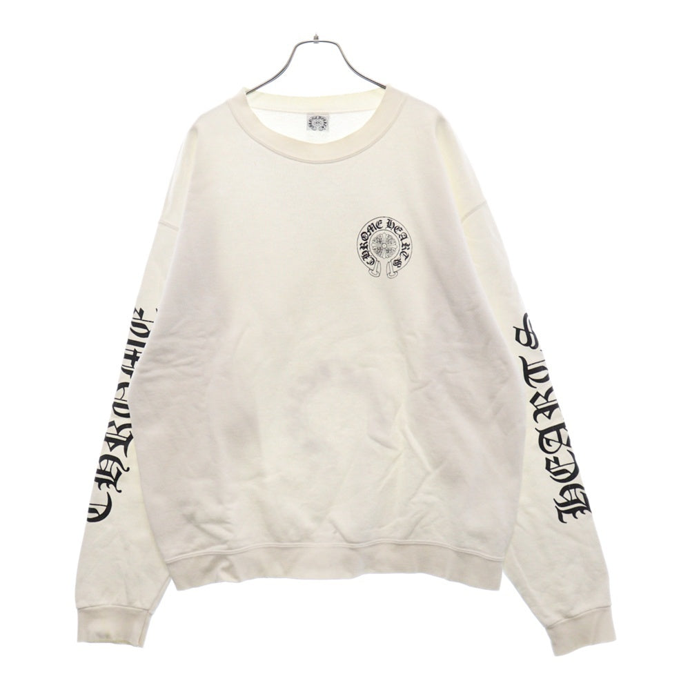 CHROME HEARTS(クロムハーツ) OLD LOGO SWTSHR オールドモデル ホースシューロゴ スウェットトレーナー ホワイト