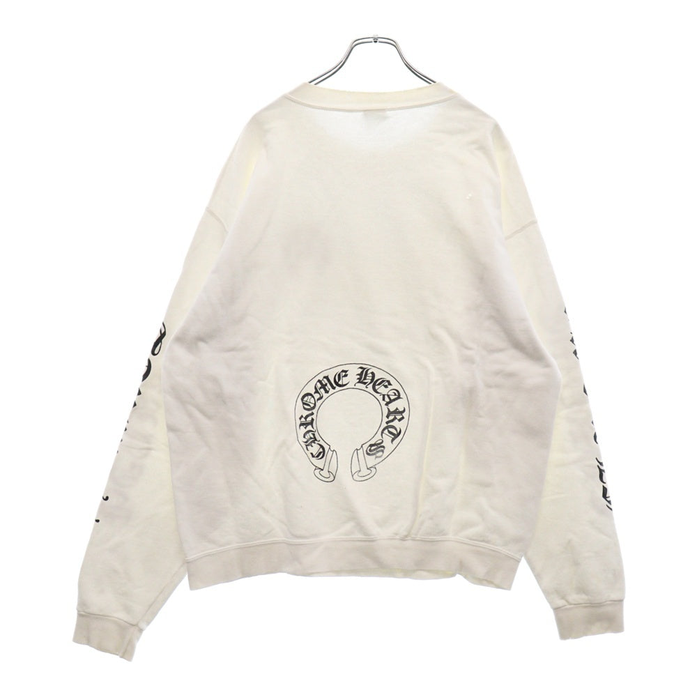CHROME HEARTS(クロムハーツ) OLD LOGO SWTSHR オールドモデル ホースシューロゴ スウェットトレーナー ホワイト