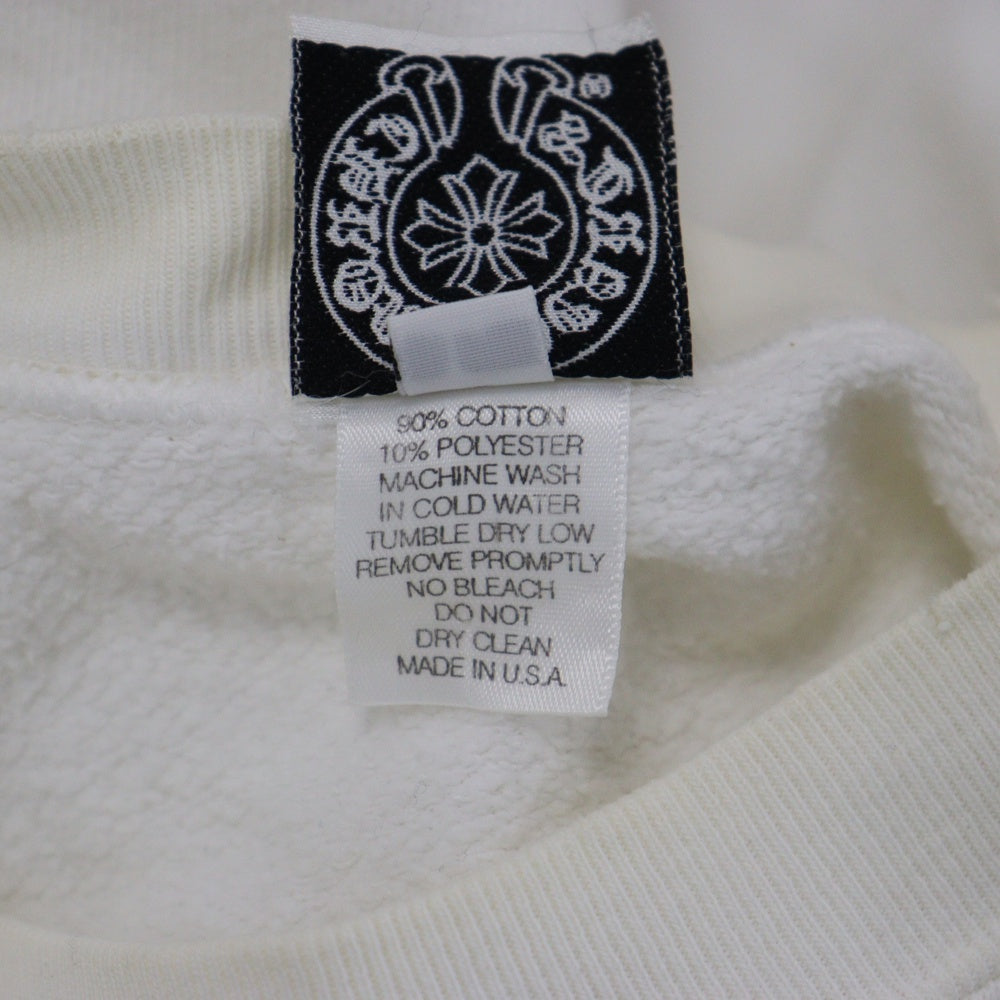 CHROME HEARTS(クロムハーツ) OLD LOGO SWTSHR オールドモデル ホースシューロゴ スウェットトレーナー ホワイト