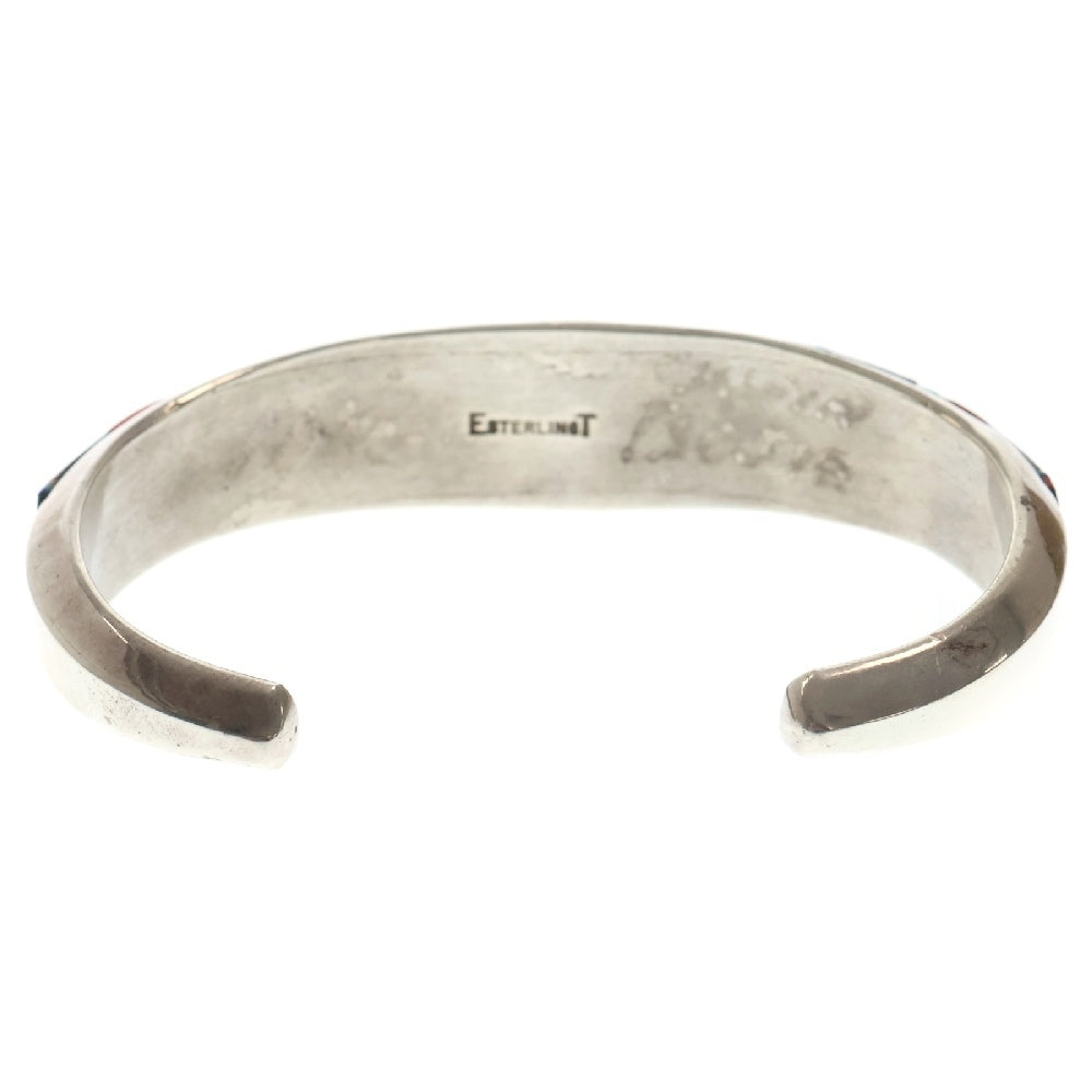 INDIAN JEWELRY(インディアンジュエリー) ナバホ族 Erwin Tsosie アーヴィンツォーシー ビンテージ ターコイズチップインレイ ブレスレットバングル