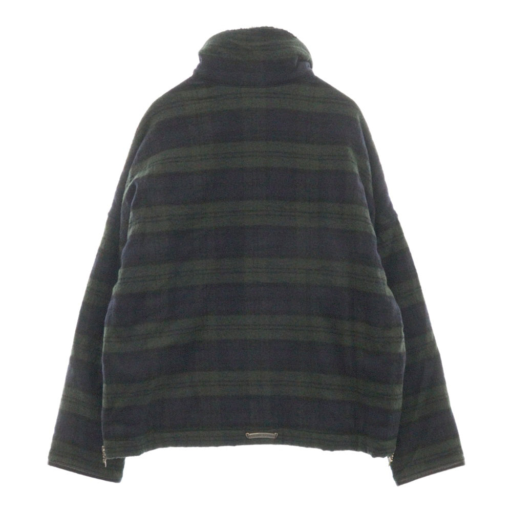 CHROME HEARTS(クロムハーツ) ハーフジップ ボア チェック ダガージャケット グリーン