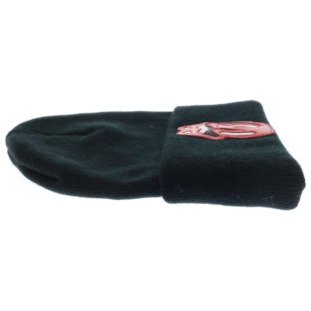 CHROME HEARTS(クロムハーツ) WOOL WATCH CAP ウールワッチキャップ リップアンドタンレザーパッチビーニーニットキャップ