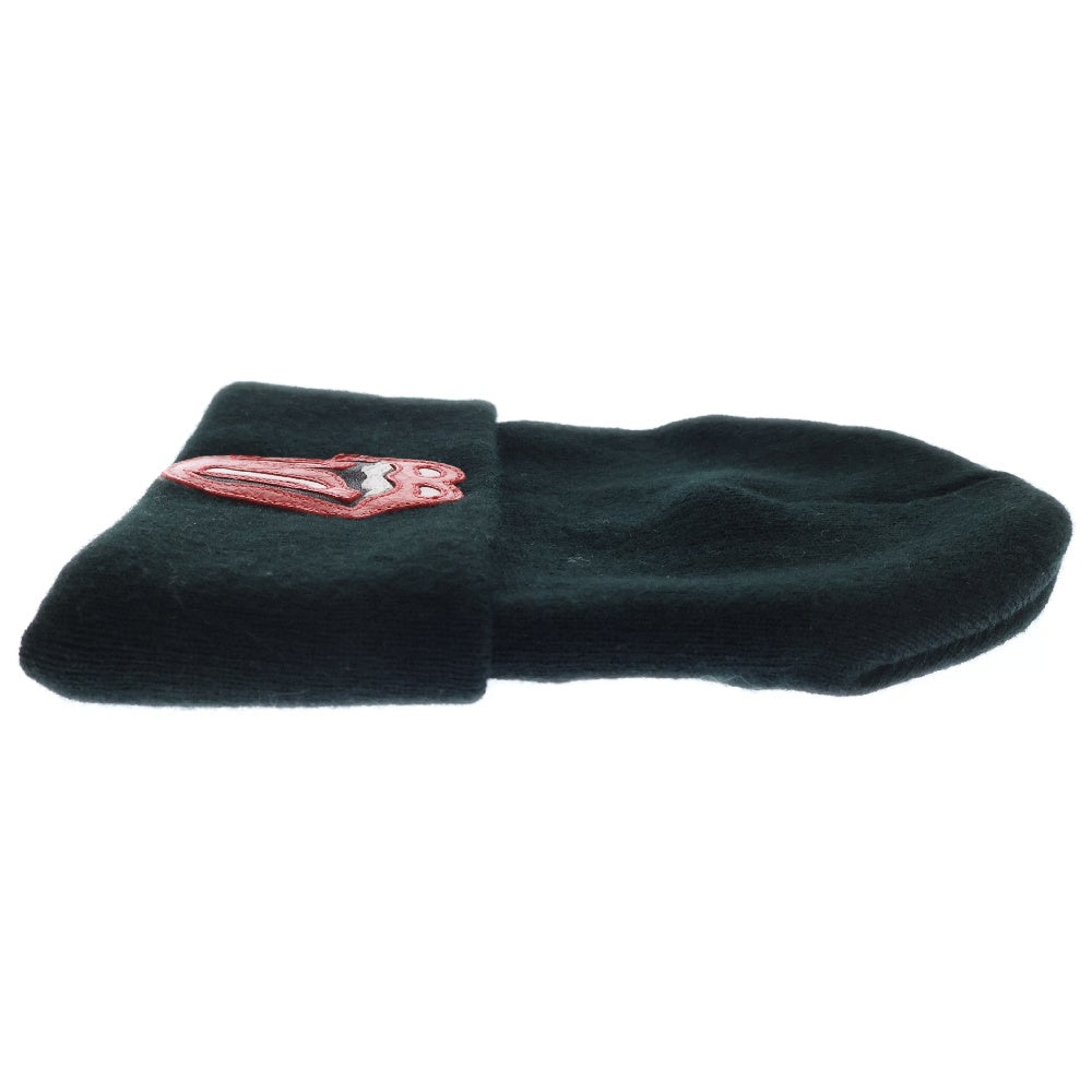 CHROME HEARTS(クロムハーツ) WOOL WATCH CAP ウールワッチキャップ リップアンドタンレザーパッチビーニーニットキャップ