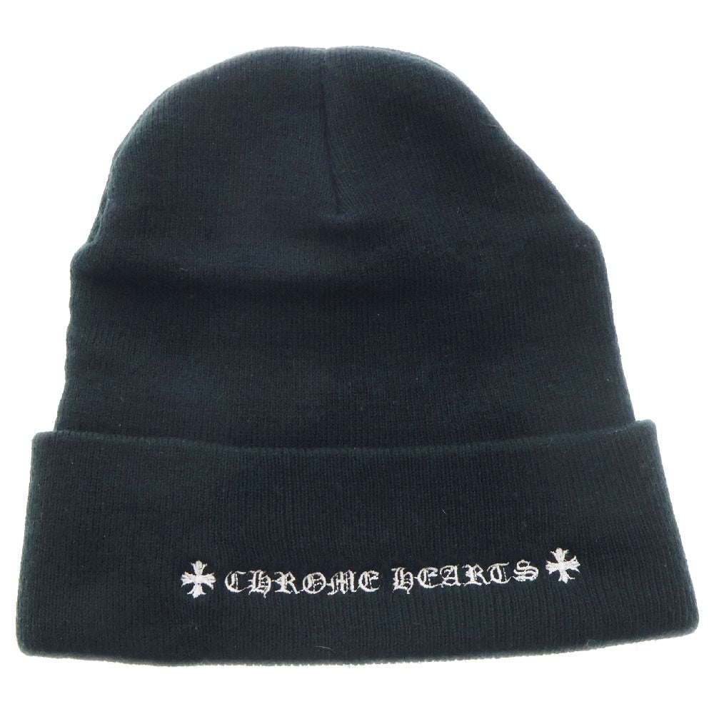 CHROME HEARTS(クロムハーツ) ×MATTY BOY PPO WOOL WATCH CAP マッティボーイ チョンパー刺繍ニットキャップ ビーニー ニット帽 ブラック