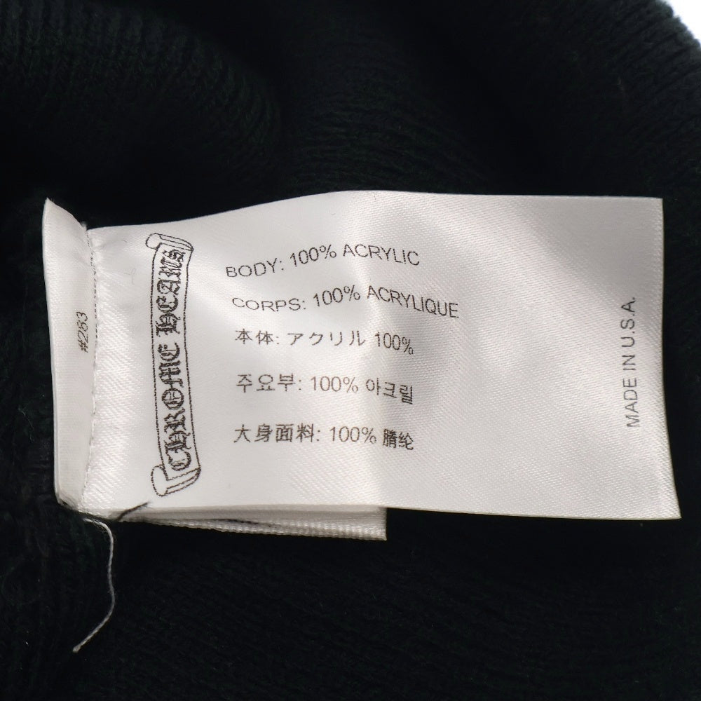CHROME HEARTS(クロムハーツ) ×MATTY BOY PPO WOOL WATCH CAP マッティボーイ チョンパー刺繍ニットキャップ ビーニー ニット帽 ブラック